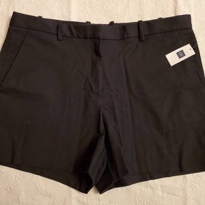 GAP Womens Black Dress Shorts 12 BNWT